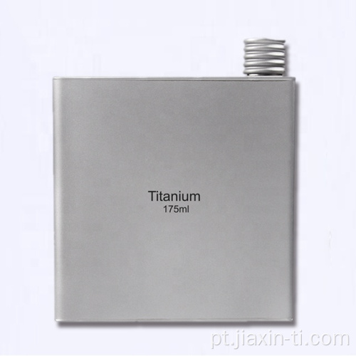 Potenciômetro de titânio para vinho de 175ml de acampamento Frasco de titânio